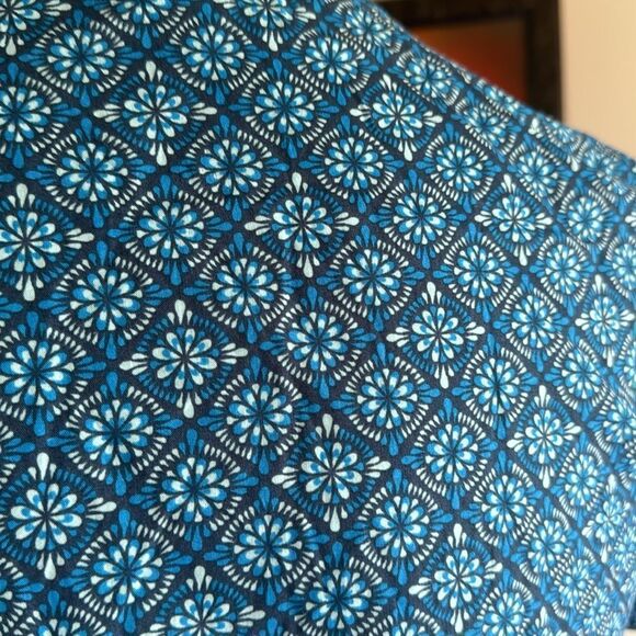 Volcom Warbler blue print 100% cotton short sleeve button front shirt. Small. - Picture 6 of 9